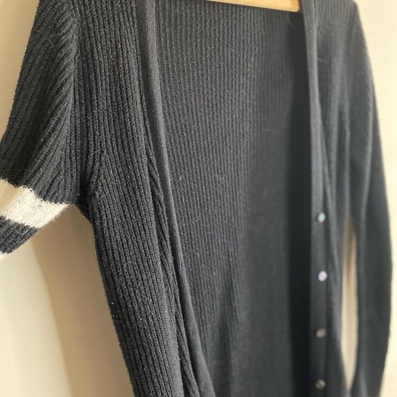 Banana Republic Multi Striped Long Cardigan Black - Picture 5 of 8